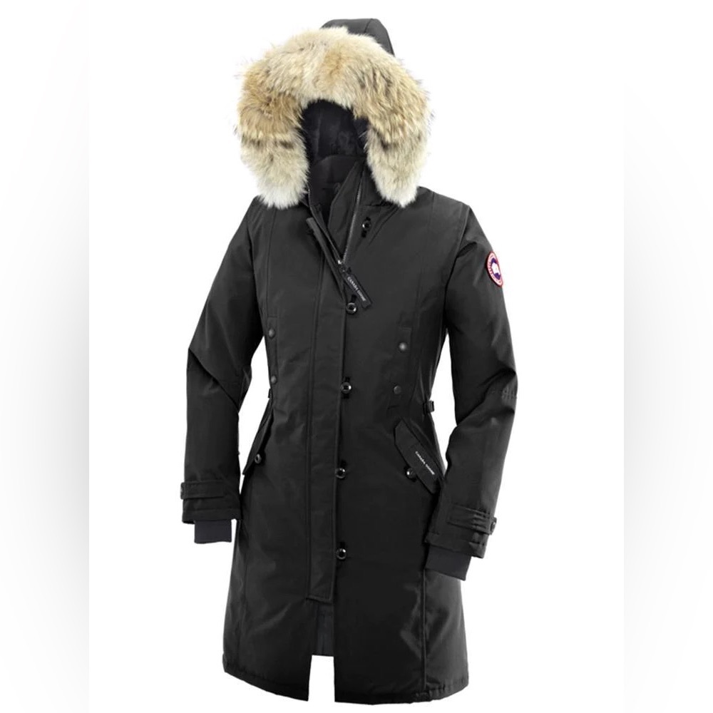 Canada Goose Black Parka with Natural Fur Trim